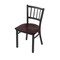 Holland Bar Stool Co 610 Contessa 18" Chair with Pewter Finish and Dark Cherry Oak Seat 61018PWDCOak - alternate 1